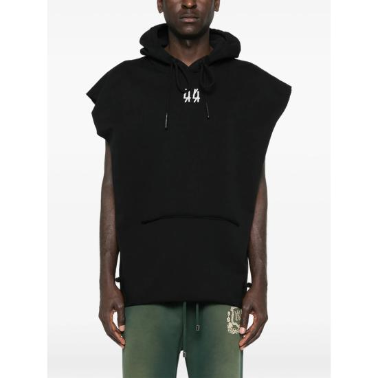 26SS 44레이블 니트 베스트 B0030578 FA580 P767 BLACK - 44 LABEL