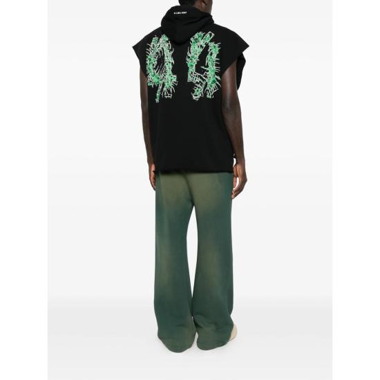 26SS 44레이블 니트 베스트 B0030578 FA580 P767 BLACK - 44 LABEL