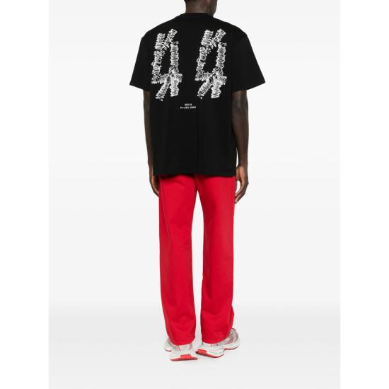 26SS 44레이블 반팔 티셔츠 B0030556 FA706 P783 BLACK - 44 LABEL