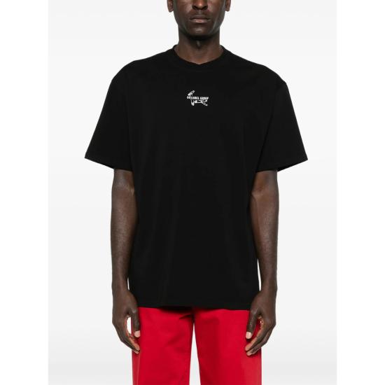 26SS 44레이블 반팔 티셔츠 B0030556 FA706 P783 BLACK - 44 LABEL