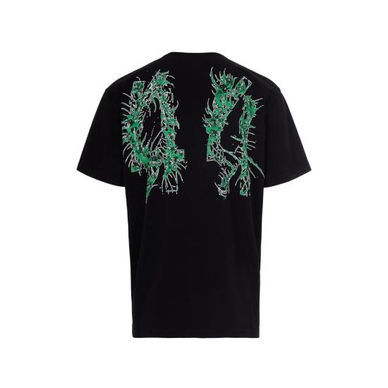 26SS 44레이블 반팔 티셔츠 B0030556 FA706 P767 BLACK - 44 LABEL