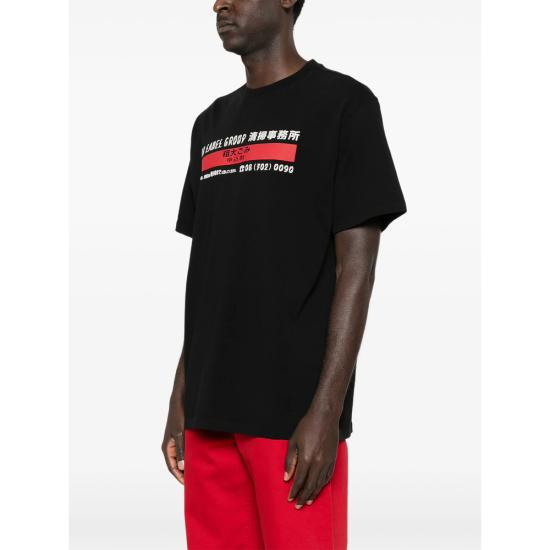 26SS 44레이블 반팔 티셔츠 B0030556 FA706 P753 BLACK RED - 44 LABEL