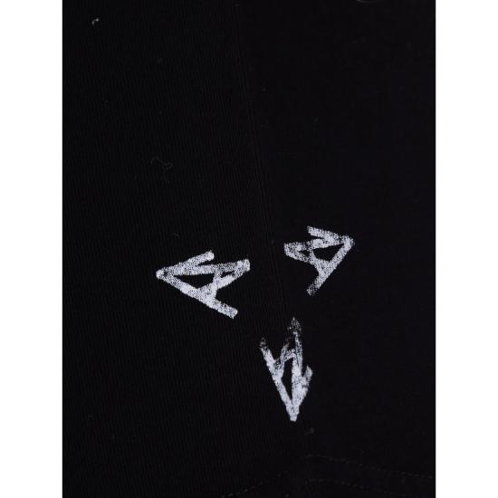 26SS 44레이블 반팔 티셔츠 B0030556 FA706 P741 BLACK - 44 LABEL