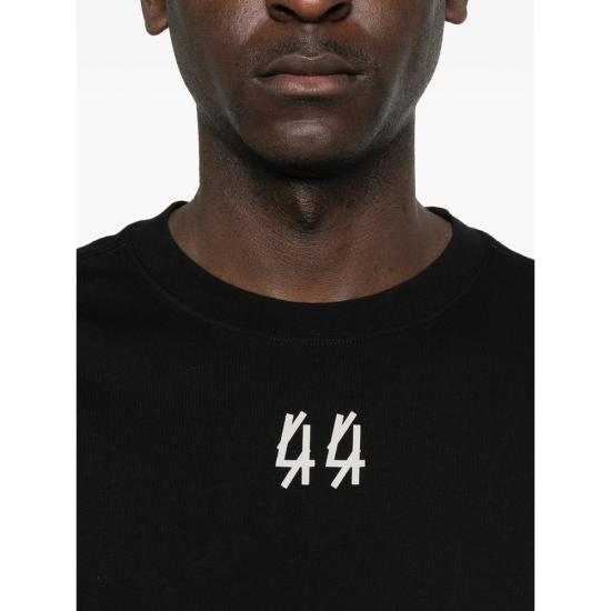 26SS 44레이블 반팔 티셔츠 B0030556 FA706 P447 BLACK - 44 LABEL