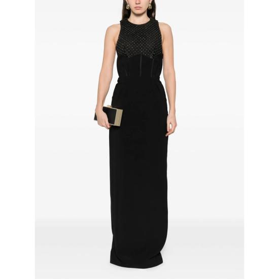 26SS 엘리자베타프랜치 롱 원피스 ABR1261E2 110 BLACK - ELISABETTA FRANCHI