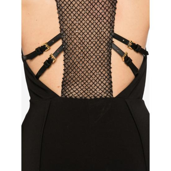 26SS 엘리자베타프랜치 롱 원피스 ABR1261E2 110 BLACK - ELISABETTA FRANCHI