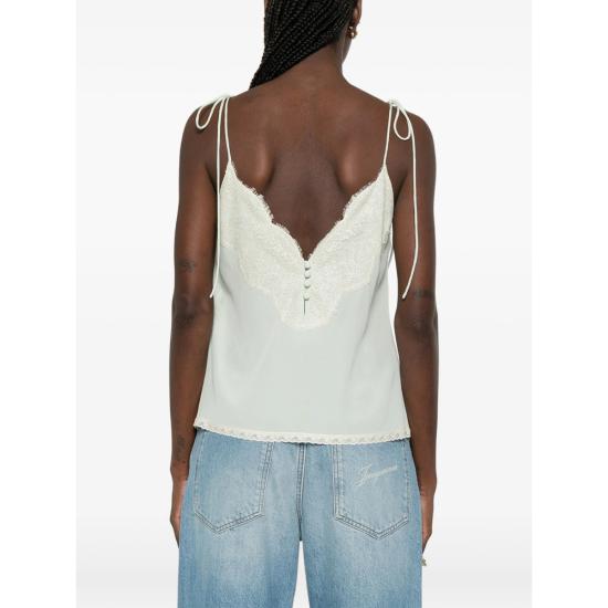 26SS 발렌티노 가라바니 블라우스 8B3AEBG221B A3C GREEN WHITE - VALENTINO GARAVANI