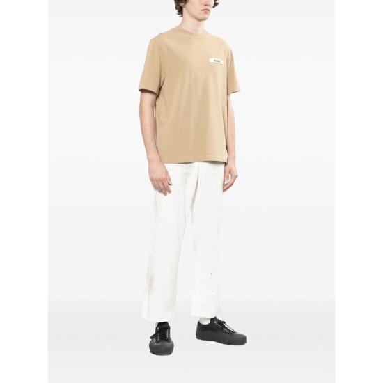 26SS 자크뮈스 그로그랭 로고 티셔츠 TSM00133 AJ00226 180 NEUTRALS - JACQUEMUS