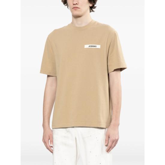 26SS 자크뮈스 그로그랭 로고 티셔츠 TSM00133 AJ00226 180 NEUTRALS - JACQUEMUS