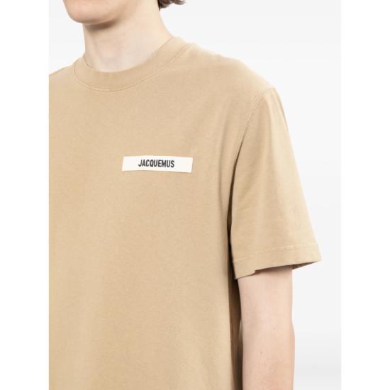 26SS 자크뮈스 그로그랭 로고 티셔츠 TSM00133 AJ00226 180 NEUTRALS - JACQUEMUS
