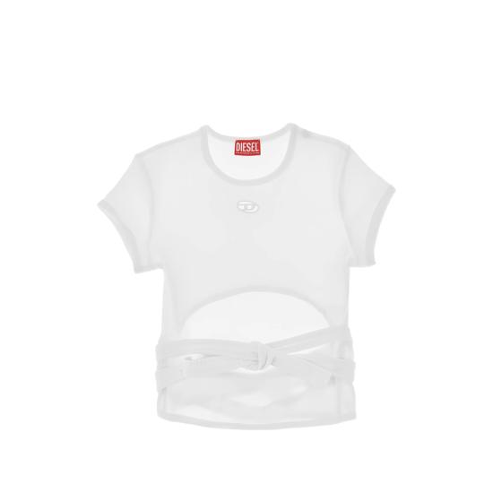 26SS 디젤 반팔 티셔츠 0EJAI A21197 100 WHITE
