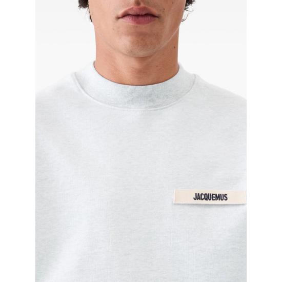 26SS 자크뮈스 그로그랭 스웨트 긴팔 셔츠 SSM00206 AJ00126 950 GREY - JACQUEMUS