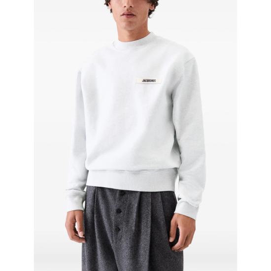 26SS 자크뮈스 그로그랭 스웨트 긴팔 셔츠 SSM00206 AJ00126 950 GREY - JACQUEMUS