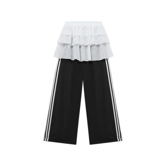 26SS 아디다스 스트레이트 팬츠 KS1431 BLACK WHITE - ADIDAS
