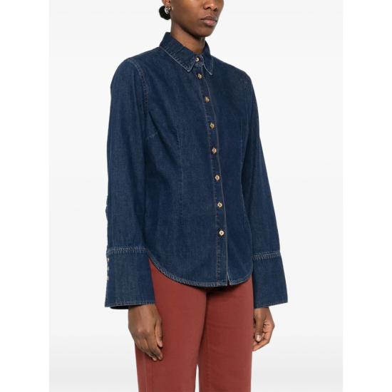 26SS 세븐포올맨카인드 셔츠 7U5D0D16 SHAPED 1ZI BLUE - 7 FOR ALL MANKIND