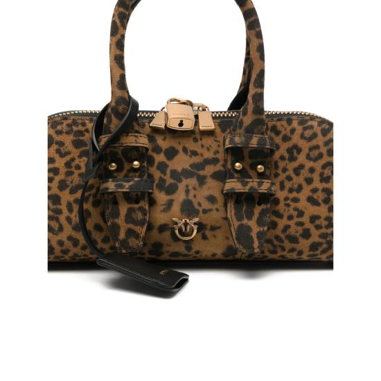 26SS 핑코 토트백 105334 A32A M35Q BROWN BLACK - PINKO