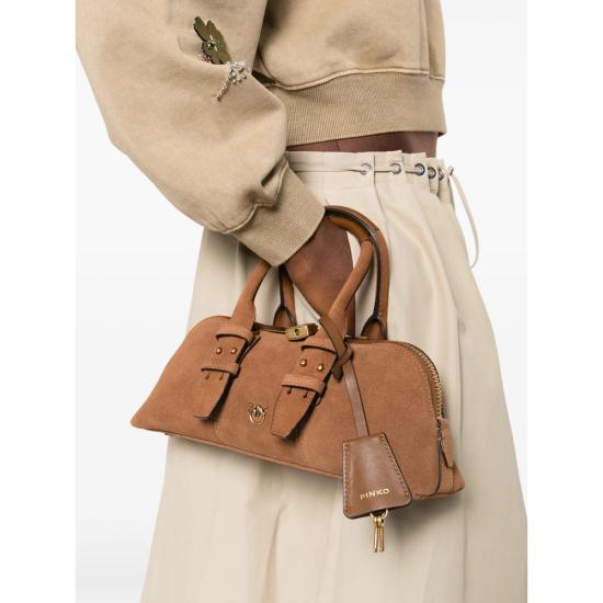 26SS 핑코 토트백 105334 A2JH L17Q BROWN - PINKO