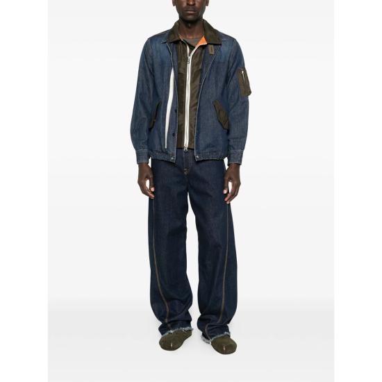 26SS 사카이 데님 자켓 26 03928M 401 BLUE BROWN - SACAI