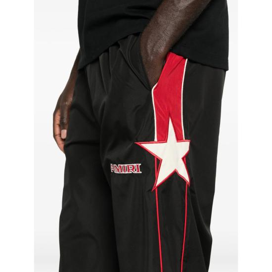 26SS 아미리 트레이닝/조거 팬츠 AMBMPA1003 BLACK BLACK RED - AMIRI