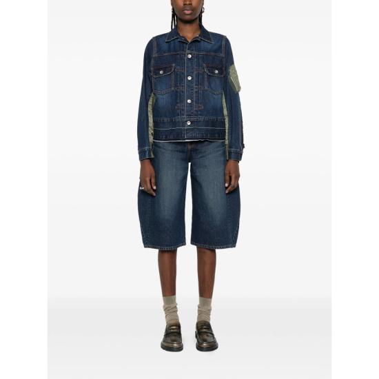 26SS 사카이 데님 자켓 SCW 307 401 BLUE GREEN - SACAI