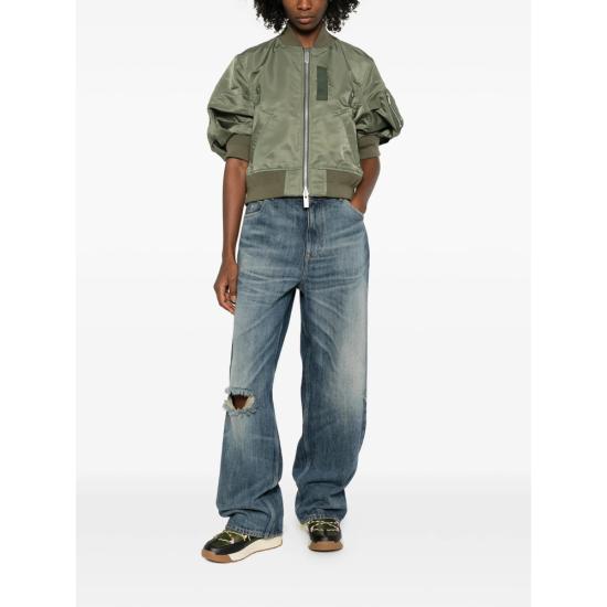 26SS 사카이 봄버 자켓 SCW 302 501 GREEN - SACAI