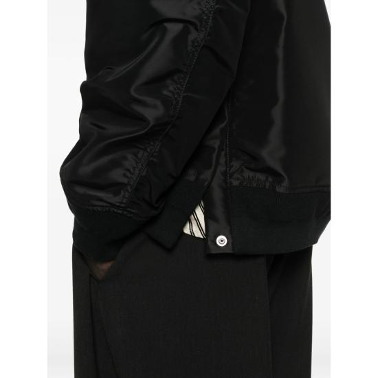 26SS 사카이 봄버 자켓 SCM 301 001 BLACK - SACAI