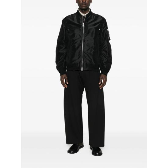 26SS 사카이 봄버 자켓 SCM 301 001 BLACK - SACAI