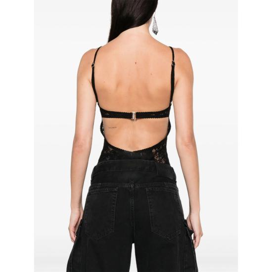 26SS 디 아티코 민소매 티셔츠 260WCY00032 PPE001AA 100 BLACK - THE ATTICO