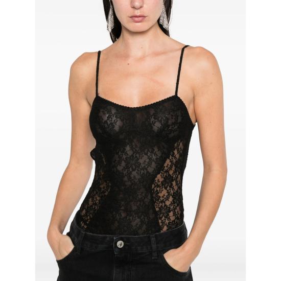 26SS 디 아티코 민소매 티셔츠 260WCY00032 PPE001AA 100 BLACK - THE ATTICO