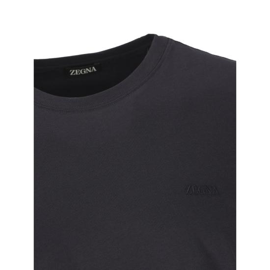 26SS 에르메네질도제냐 반팔 티셔츠 RUH360A3 H765 B09 BLUE - ERMENEGILDO ZEGNA