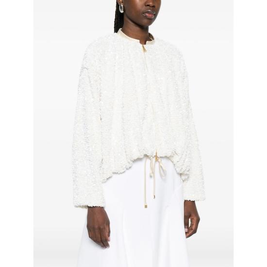 26SS 비베타 봄버 자켓 VM1GB0025 TE106 1081 WHITE - VIVETTA