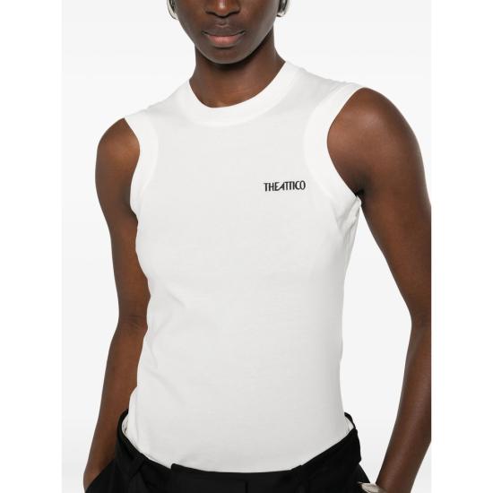 26SS 디 아티코 민소매 티셔츠 260WCN00003 JJJ025AA 001 WHITE - THE ATTICO