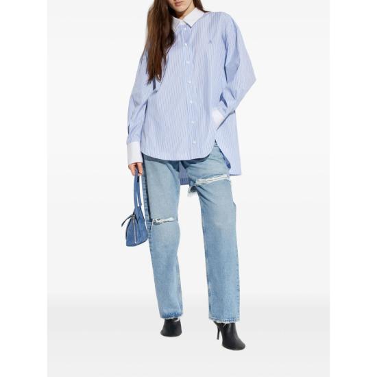 26SS 디 아티코 셔츠 260WCH00004 CCC127AA 264 BLUE WHITE - THE ATTICO