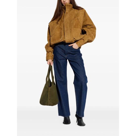 26SS 디 아티코 가죽 자켓 260WCB00106 LBT144AA 296 BROWN - THE ATTICO