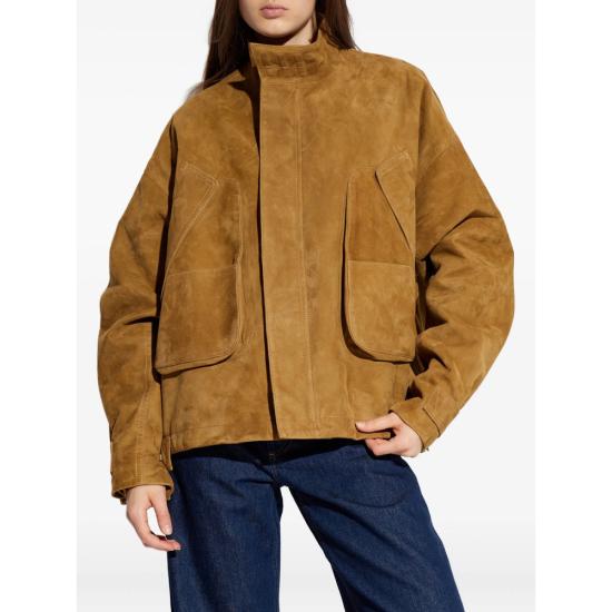 26SS 디 아티코 가죽 자켓 260WCB00106 LBT144AA 296 BROWN - THE ATTICO