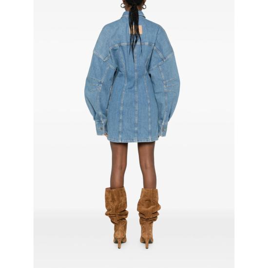 26SS 디 아티코 데님 원피스 260WCA00482 DDS001AA 024 BLUE - THE ATTICO