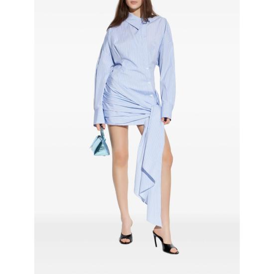 26SS 디 아티코 숏 원피스 260WCA00464 CCC127AA 264 BLUE WHITE - THE ATTICO