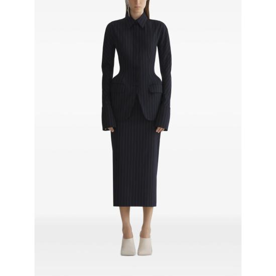 26SS 뮈글러 스커트 JU0584 M705 BLACK - MUGLER