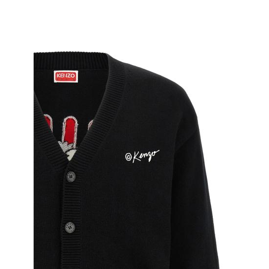 26SS 겐조 가디건 FG55CA7853LO 99J BLACK - KENZO