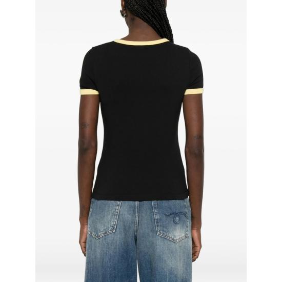 26SS 겐조 반팔 티셔츠 FG52TS2174SJ 99J BLACK YELLOW - KENZO