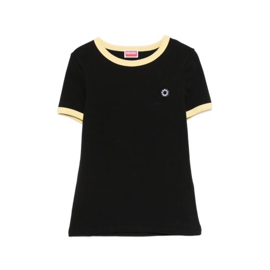 26SS 겐조 반팔 티셔츠 FG52TS2174SJ 99J BLACK YELLOW