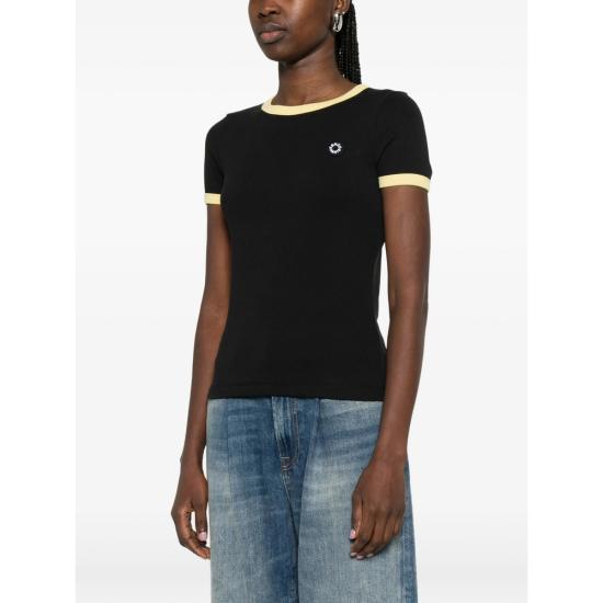 26SS 겐조 반팔 티셔츠 FG52TS2174SJ 99J BLACK YELLOW - KENZO