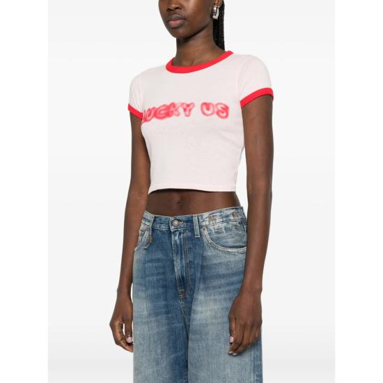 26SS 겐조 반팔 티셔츠 FG52TS0124SK 34 PINK RED - KENZO