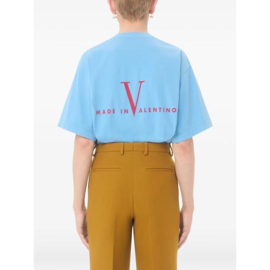 26SS 발렌티노 가라바니 반팔 티셔츠 8V3MG17UBBA BLM BLUE - VALENTINO GARAVANI