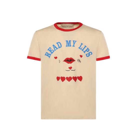 26SS 발렌티노 가라바니 반팔 티셔츠 8V3MG17DBC7 RHK NEUTRALS