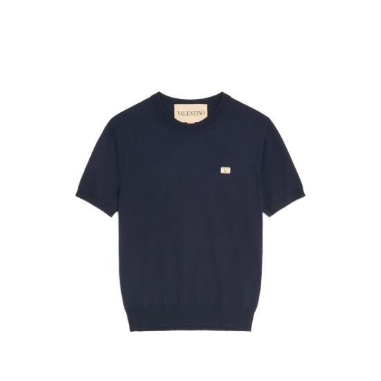 26SS 발렌티노 가라바니 반팔 티셔츠 8V3KCE60BCJ 598 BLUE
