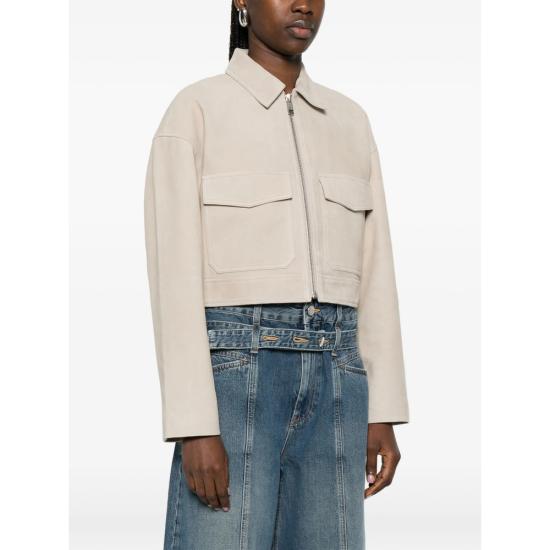 26SS 애니빙 가죽 자켓 A 01 11782 TPU1 NEUTRALS - ANINE BING