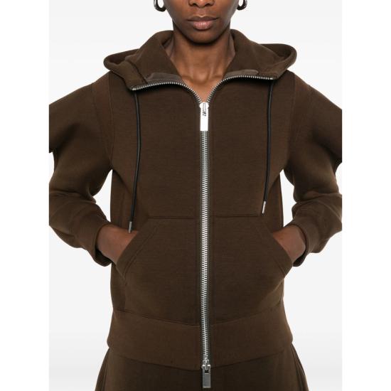 26SS 사카이 후드 티셔츠 26 08345 601 BROWN - SACAI