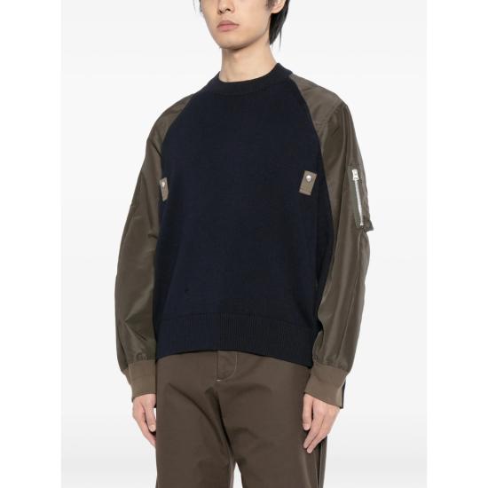 26SS 사카이 스웨터 26 03941M 233 BLACK GREEN - SACAI