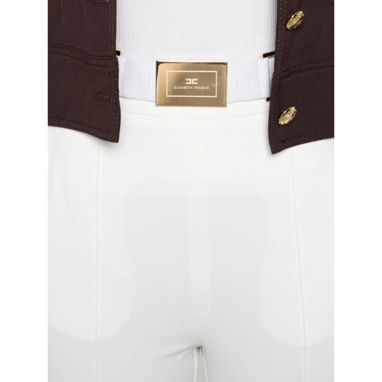 26SS 엘리자베타프랜치 크롭 팬츠 PA13261E2 360 WHITE - ELISABETTA FRANCHI
